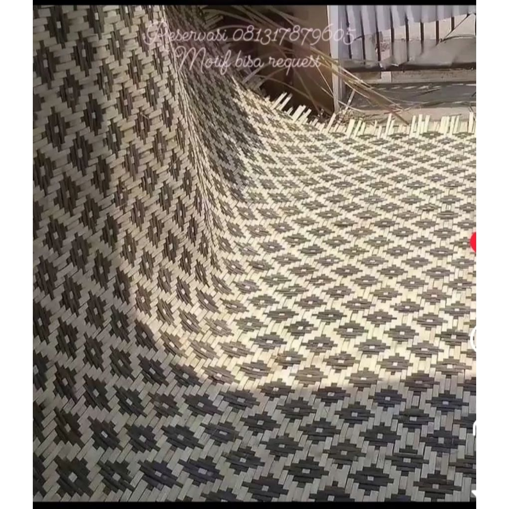 bilik kepang anyaman bambu