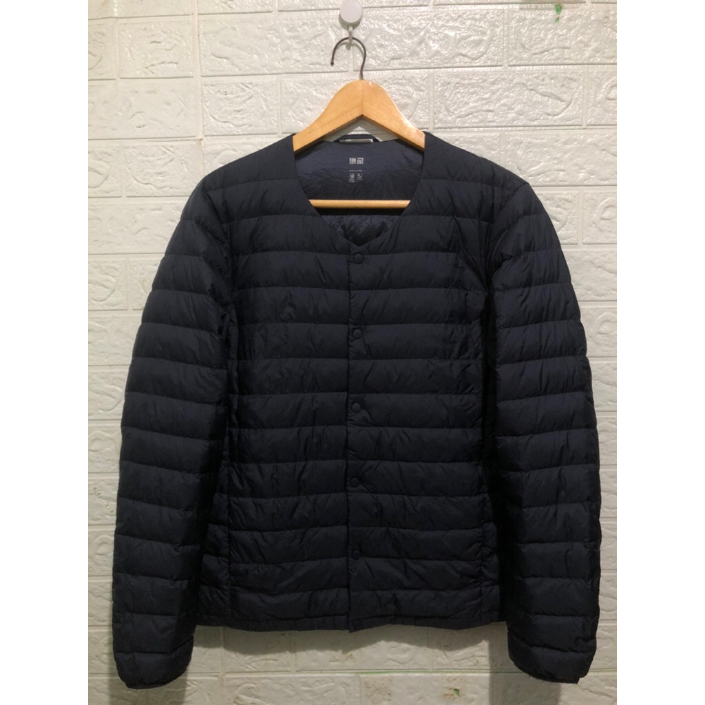 UNIQLO ultralight down Oneck jaket dark navy