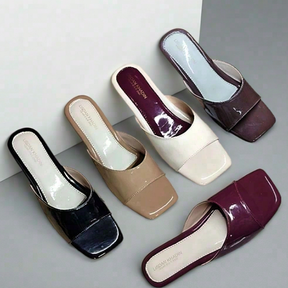 big size 33 43 sepatu sandal hak tahu wanita 2cm LL10