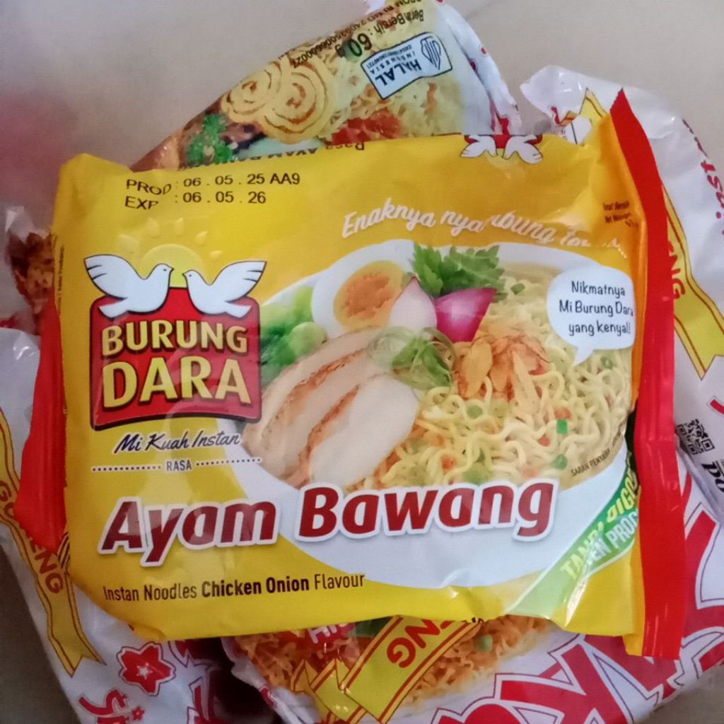 

mie instan burung dara ayam bawang 61gr