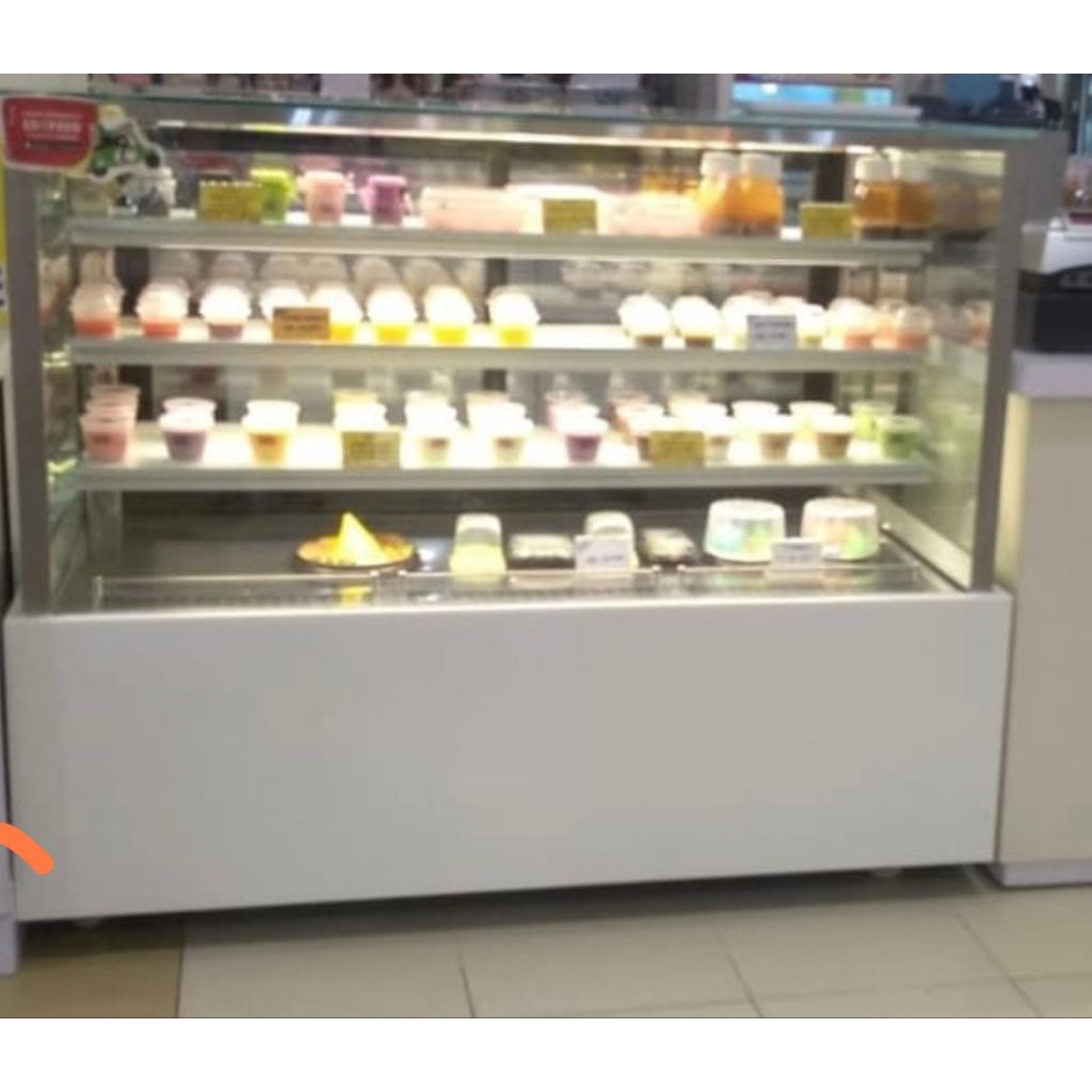 Cake Showcase Display White Marble bekas