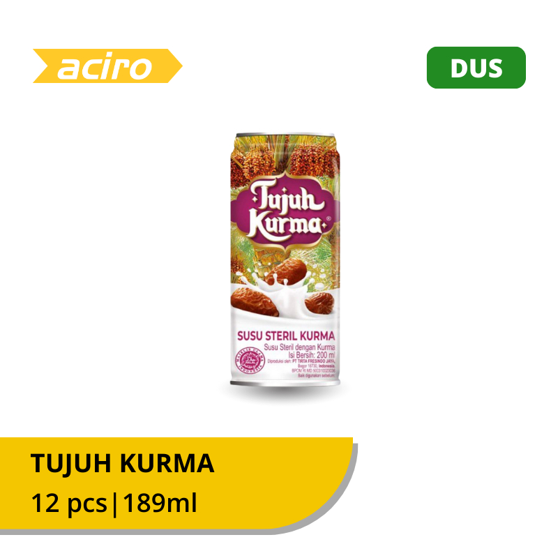 

Susu Steril Tujuh Kurma Kaleng 189ml Isi 12pcs /Kardus