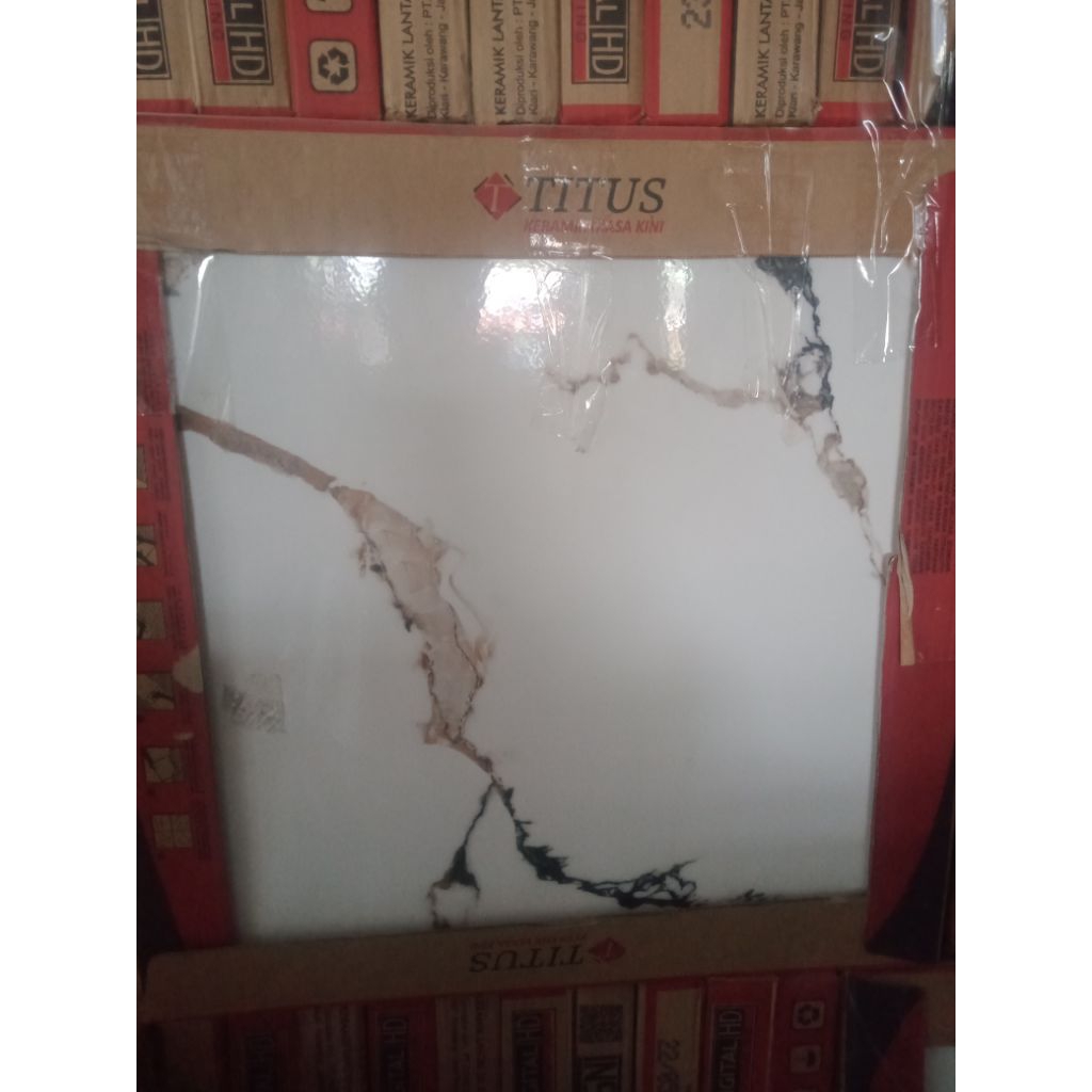 keramik 50x50 Titus Swiss Bianco | glossy