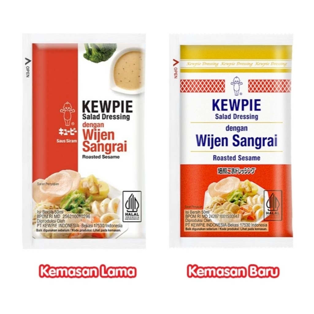 

KEWPIE Salad Dressing dengan Wijen Sangrai Sachet 50 ml