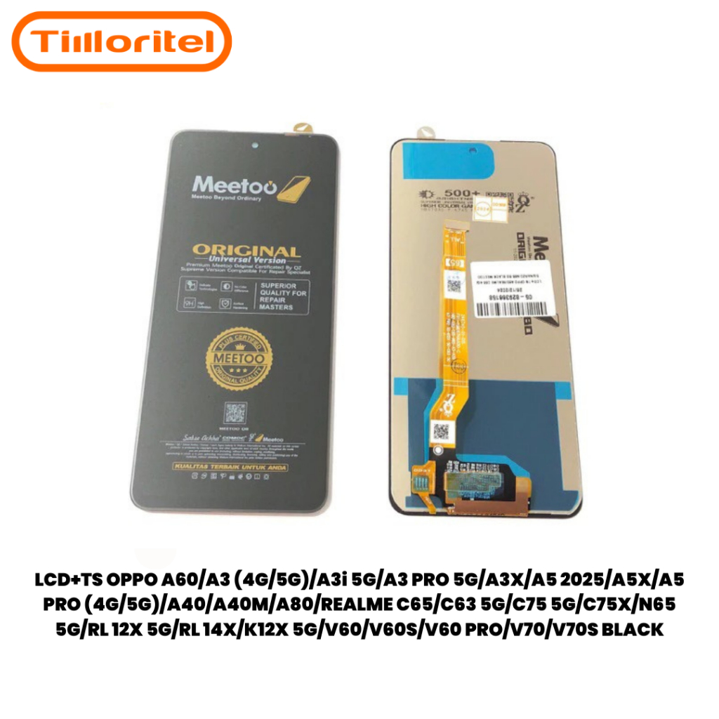 LCD TOUCHSCREEN OPPO A60 / A3 (4G/5G) / A3i 5G / A3 PRO 5G / A3X / A5 2025 / A5X / A5 PRO (4G/5G) / 