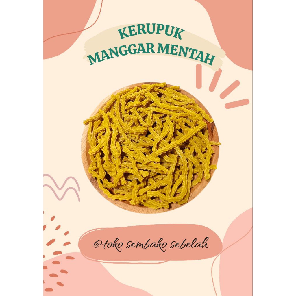 

Kerupuk Manggar Mentah Enak Gurih Kemasan 250gr, 500gr Dan 1kg