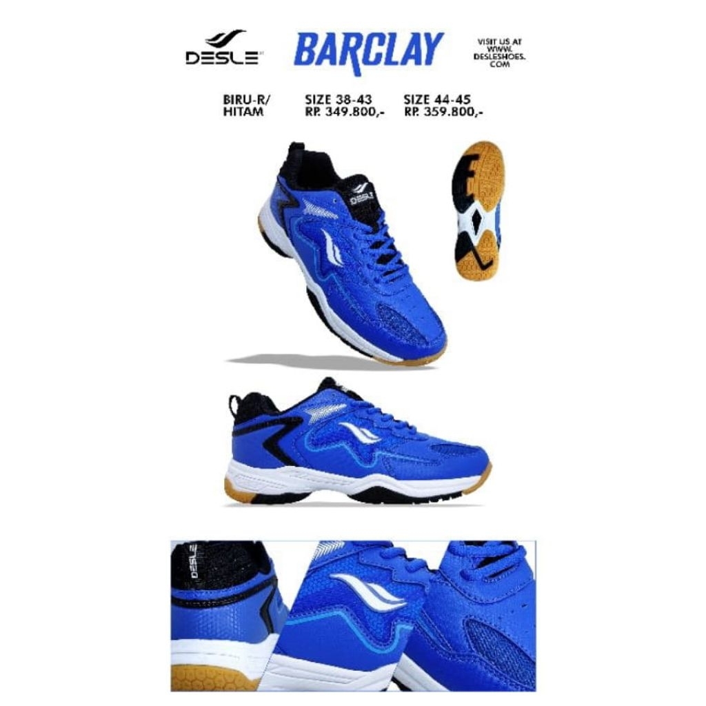 (PRELOVED) SEPATU MERK DESLE ORIGINAL SEPATU BADMINTON VOLLY SEPATU OLAHRAGA SEPATU SPORT SEPATU PRE