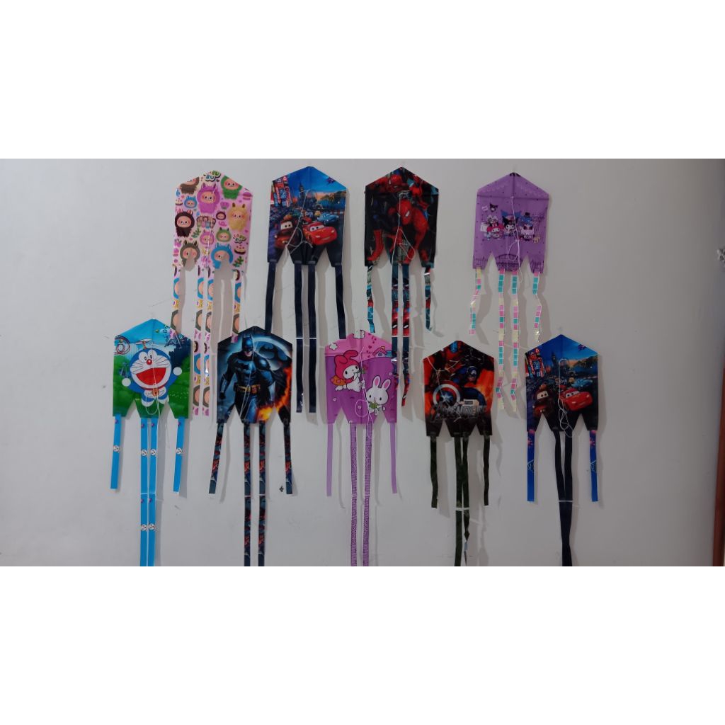 LAYANGAN KARAKTER, LAYANGAN HIAS/PANTAI, LAYANG-LAYANG SPIDERMAN MURAH