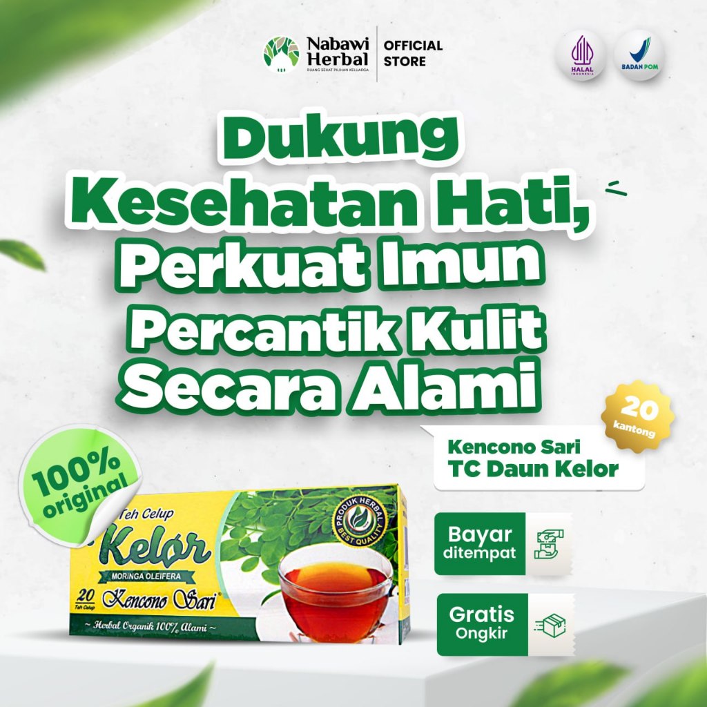 

KENCONO SARI - Teh Celup Daun Kelor Moringa Oleifera