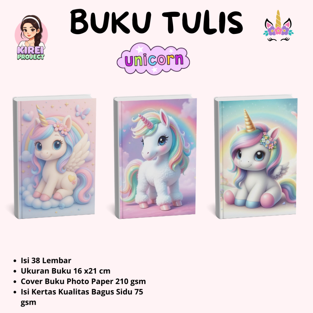 

Buku Tulis Unicorn 38 Lembar By Kirei Project