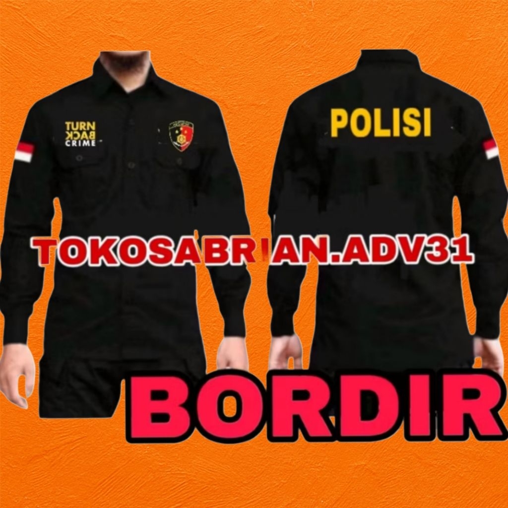 KEMEJA POLISI BAJU POLISI SERAGAM POLISI PDH POLISI