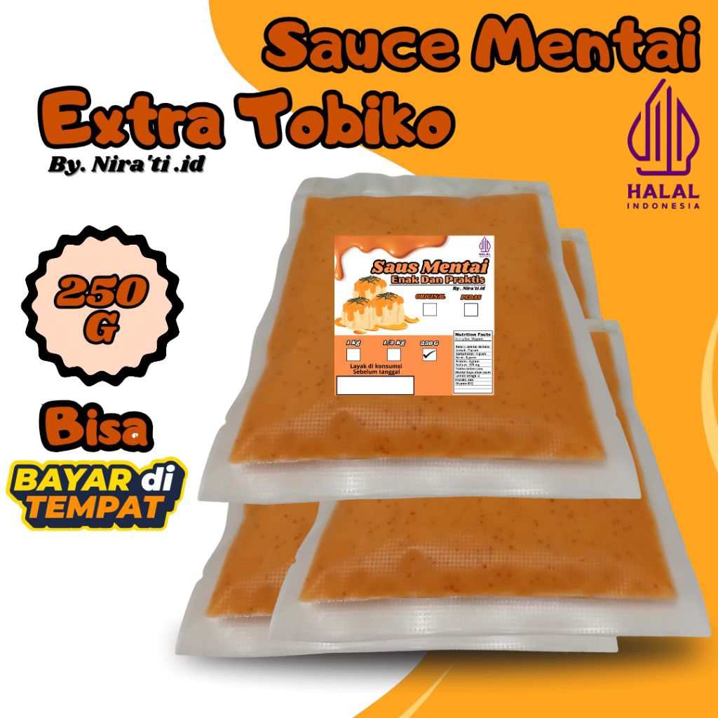 

Nira'ti - Mentai Sauce Extra Tobiko 250 Gram