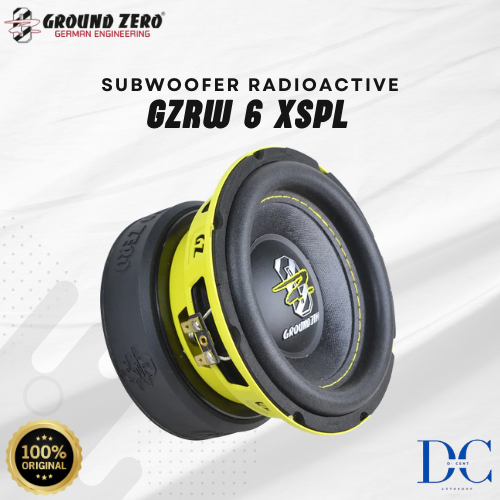 Subwoofer Audio Mobil - Subwoofer Radioactive GZRW 6 XSPL Ground Zero - 16.5 cm / 6.5″ High Quality 