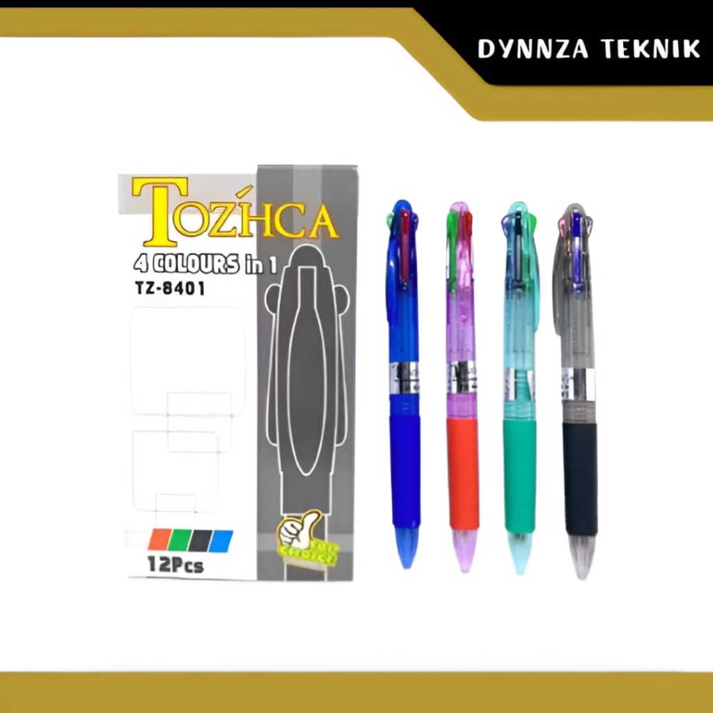 

Pulpen TOZHCA 4 Warna/Pena 4 Warna
