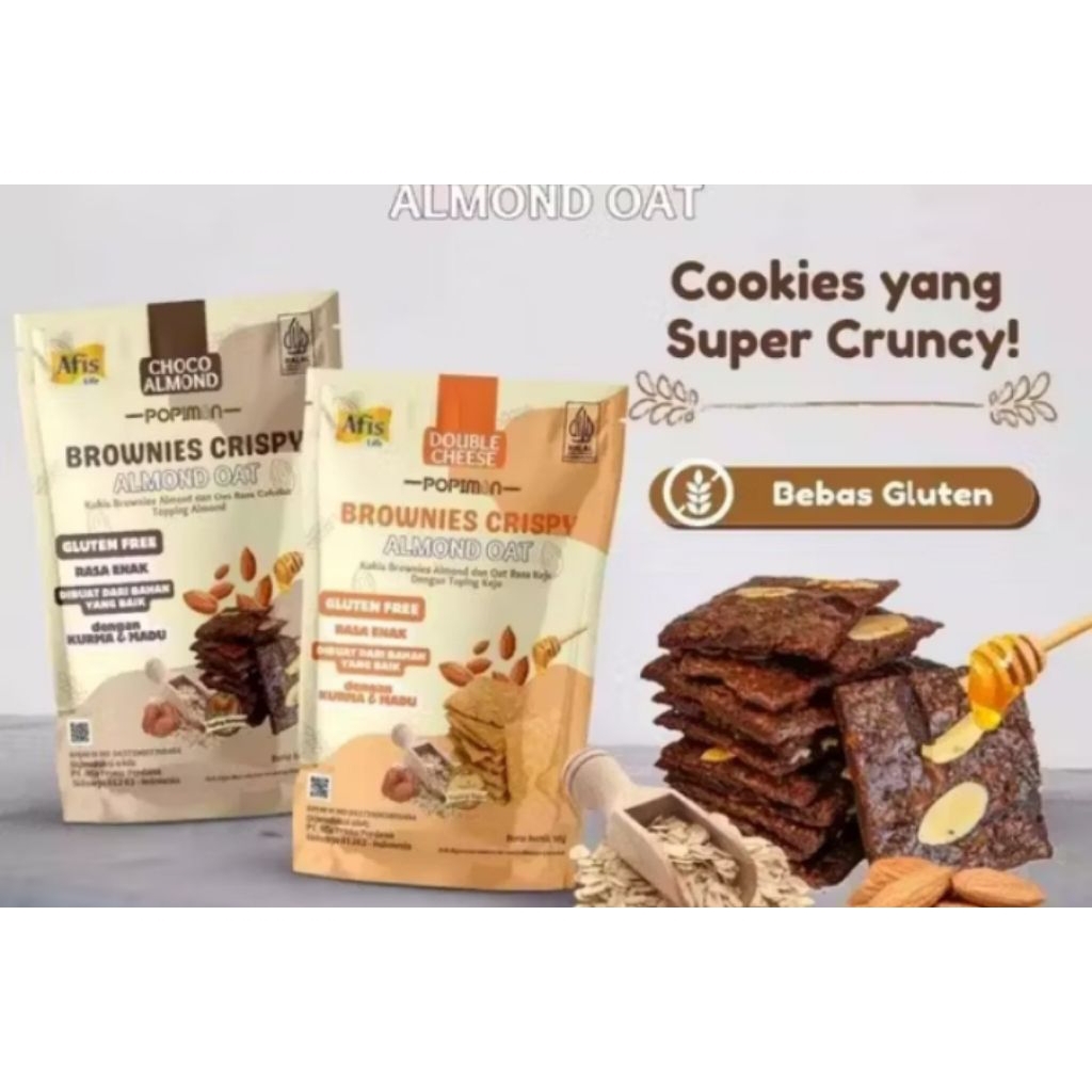 

Brownies Crispy Choco Almond, DoubleCheese 50gr