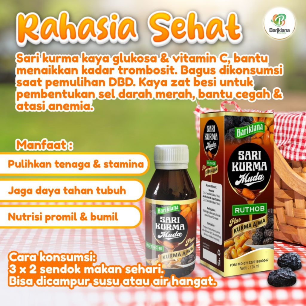 

SARI KURMA MUDA (RUTHOB) PLUS KURMA AJWA