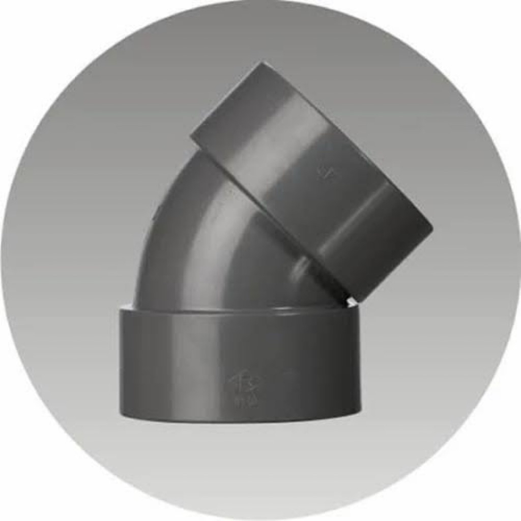 Keni 45° pvc 4” D Rucika