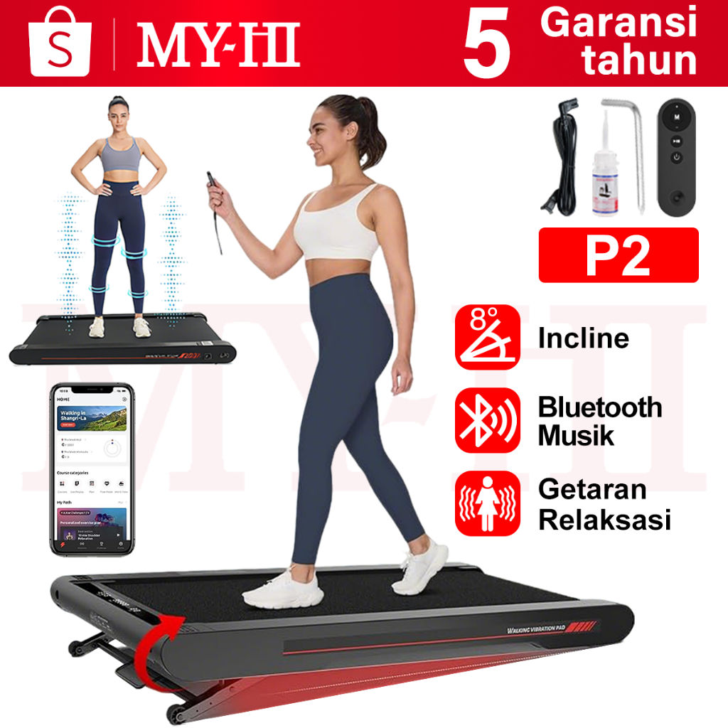 MY-HI  Walking pad dan Body slimer  Treadmill Multifungsi  2.5 hp / 3 in 1