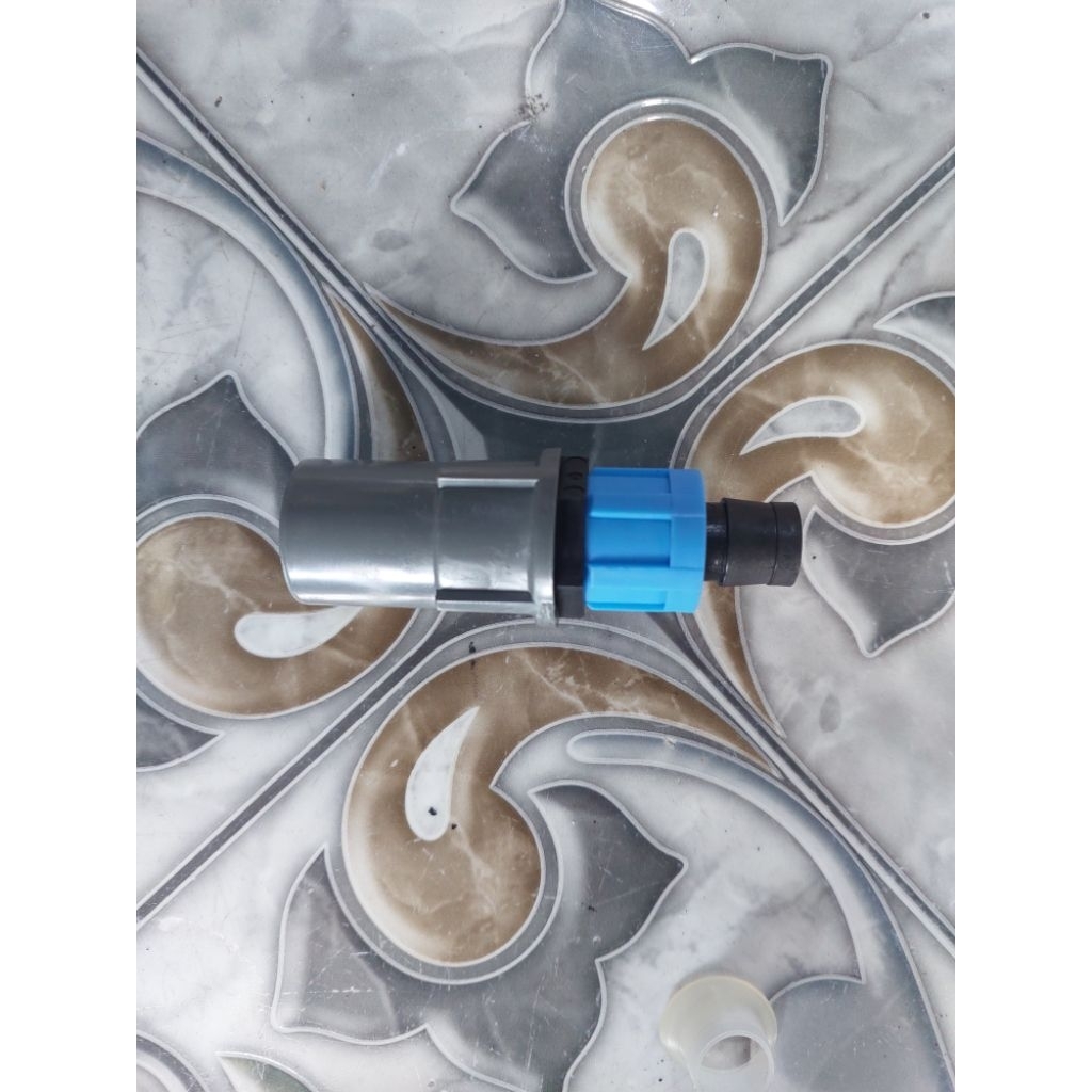 1 set sambungan pipa pvc 1/2 inch ke konektor selang 16mm, socket knee tee drat dalam pipa pvc