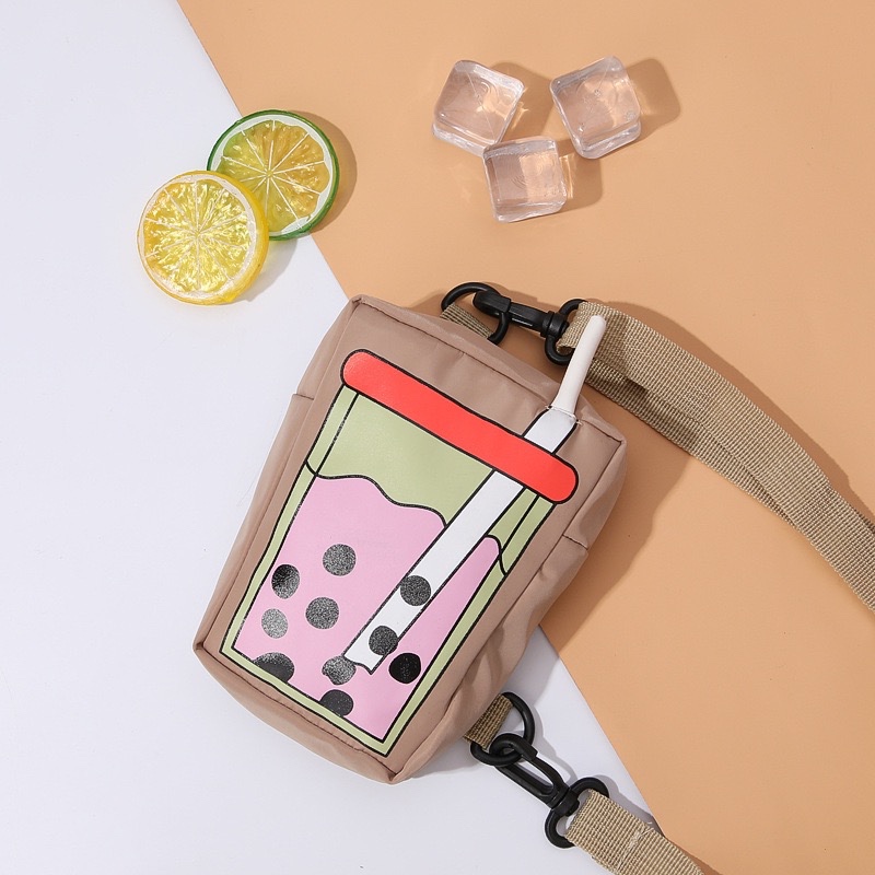 Tas Selempang Mini Boba Lucu – Sling Bag Anak & Remaja