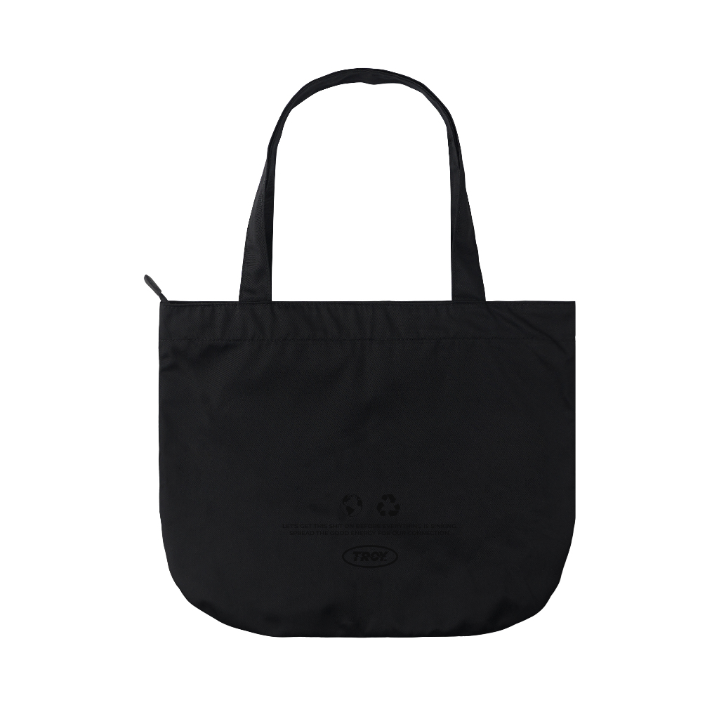Troy Company Totebag Black Wild Soul - Tas Tote bag Hitam TB 3293