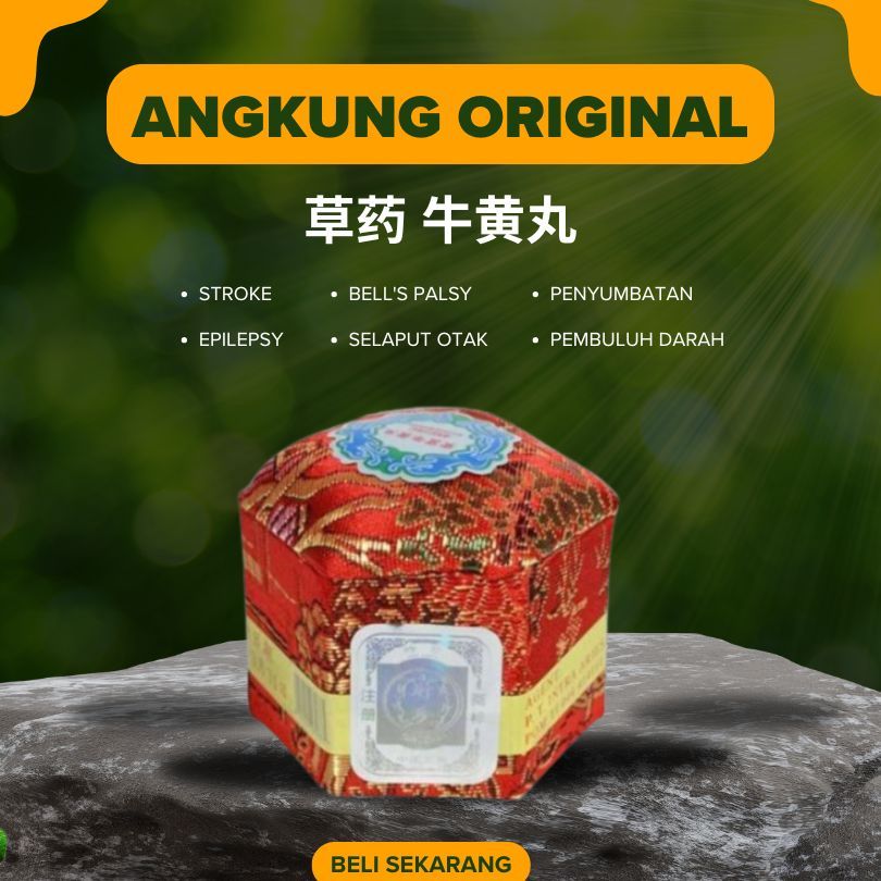 Bainian Angong Wan Original Angong Niuhuang Wan Obat Stroke Saraf Otak Kejang Demam Tinggi