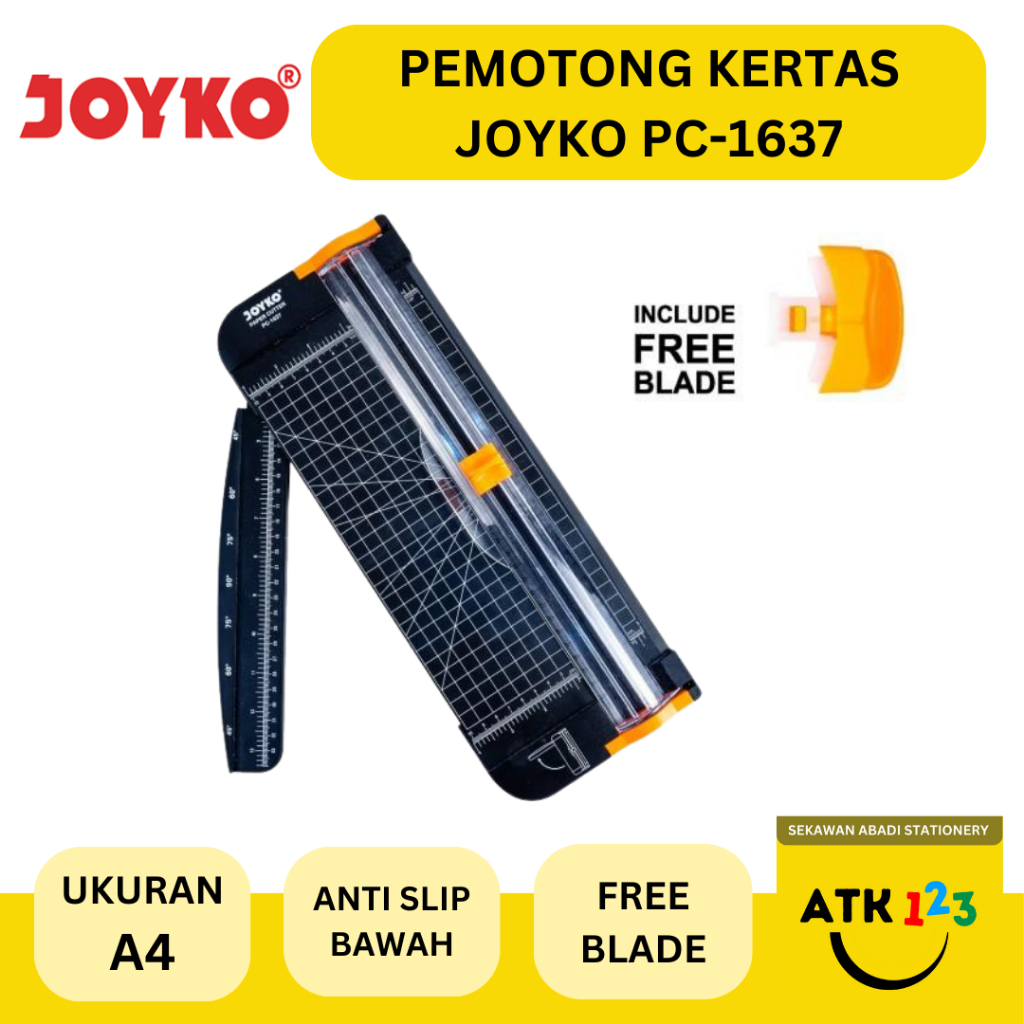 

JOYKO Paper Cutter PC-1637 for A4 Size Paper Cutting Merk Joyko