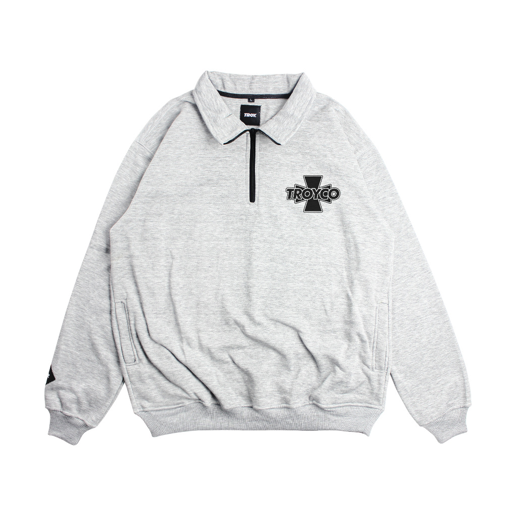 Troy Company Half Zip Collared Sweatshirt Sanrio - Half Zipper Abu Misty HZ 3295