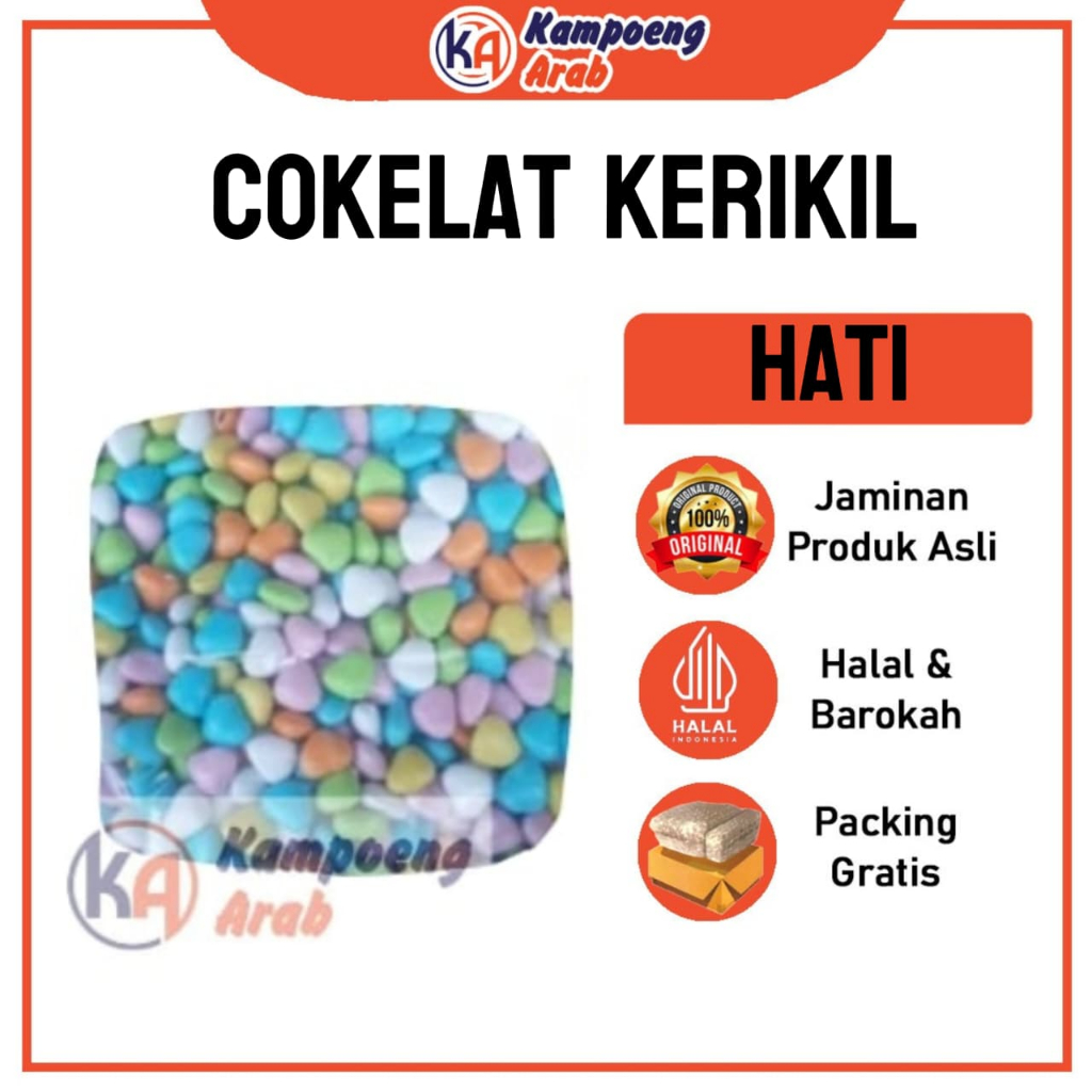 

Cokelat Kerikil Hati Kemasan 100gr Khas Turki Cocok Untuk Oleh-Oleh Haji & Umroh Moodbooster Camilan