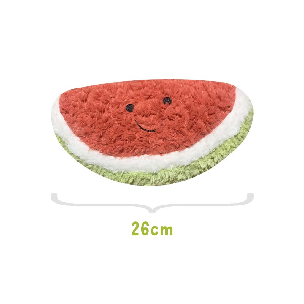 Boneka Semangka Tersenyum Imut - Boneka Buah Semangka Imut, Senyum Lucu, Kado Unik