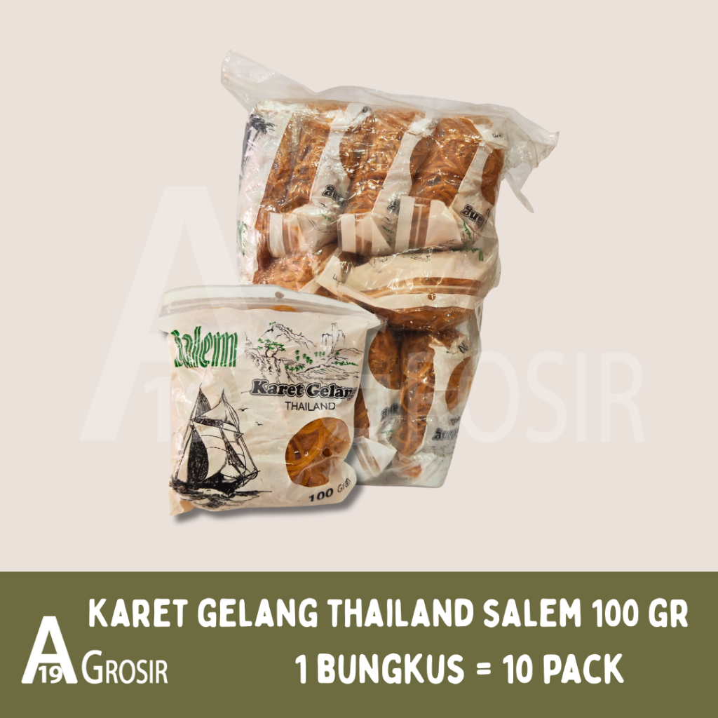 

(1BUNGKUS=10PACKS) Karet Gelang Thailand Salem 100 gram