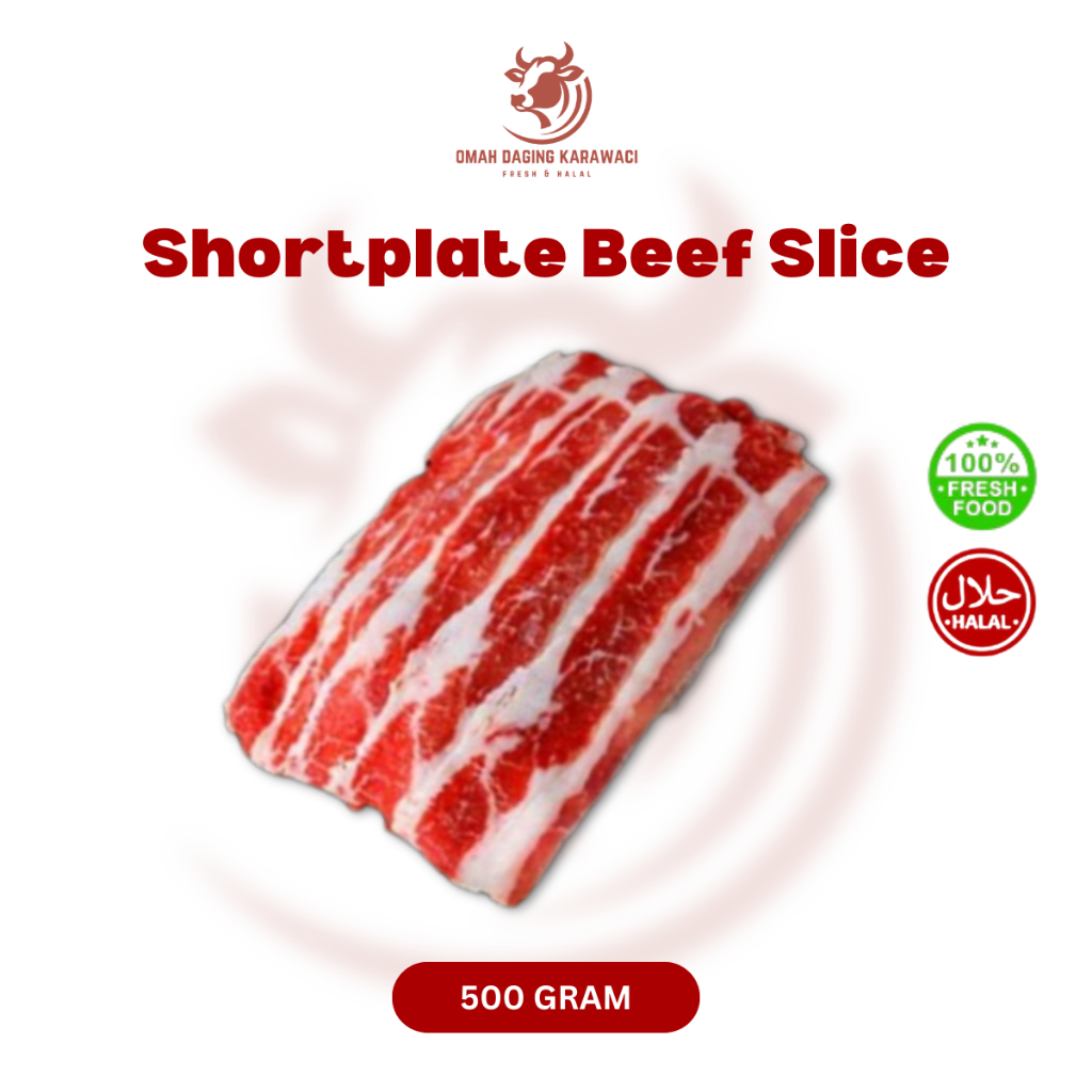 

AUS Shortplate Beef Slice / Daging Sapi Slice Fresh Halal 500gr Tangerang