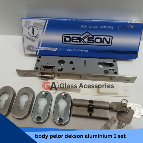 Body kunci pelor pintu aluminium body roller 1 set dekson