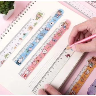 

Penggaris Fancy 15cm Bahan Mika PVC Sekolah