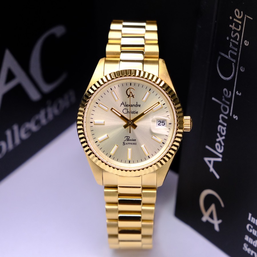 Jam Tangan Alexandre Christie Wanita AC 5016 AC5016 Original Garansi Resmi Alexander Christie 5016