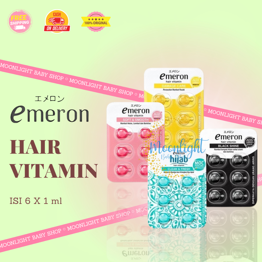Emeron Hair Vitamin | Emeron Vitamin Rambut Isi 6pcs