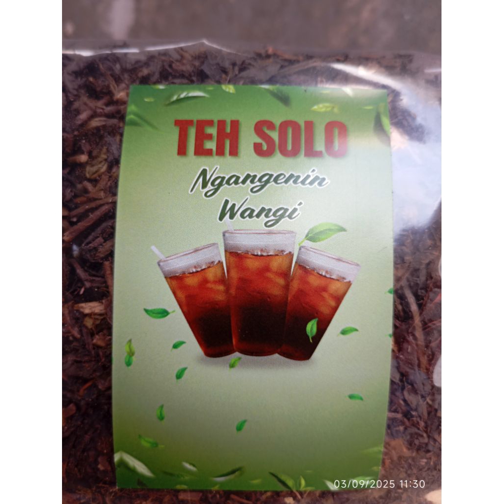 

Teh Solo Ngangenin Wangi 80 Gram 4pc, Teh Solo, Teh Racikan Khas Solo