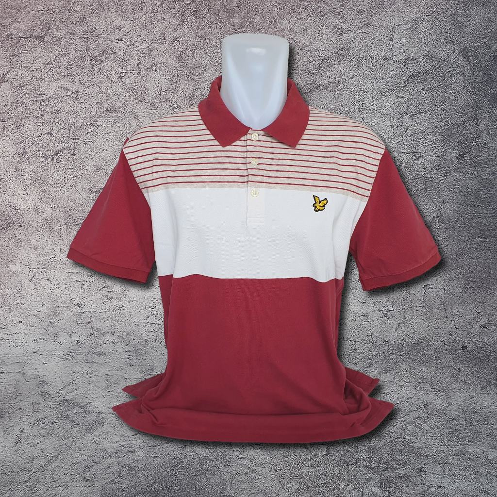 Baju Kaos Polo LYLE & SCOTT - Size XL / Lebar Dada 56 cm - Original - Second