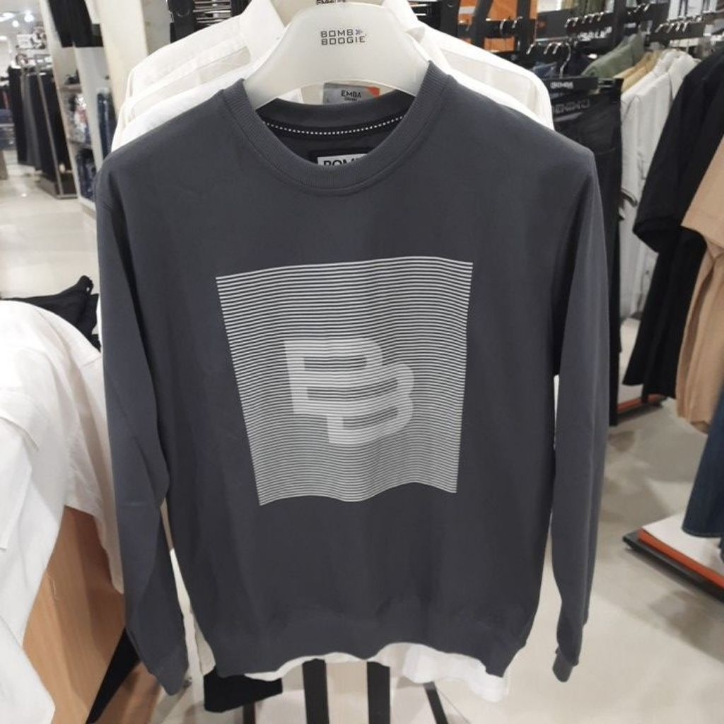 Bombboogie sweater panjang pria baru original matahari