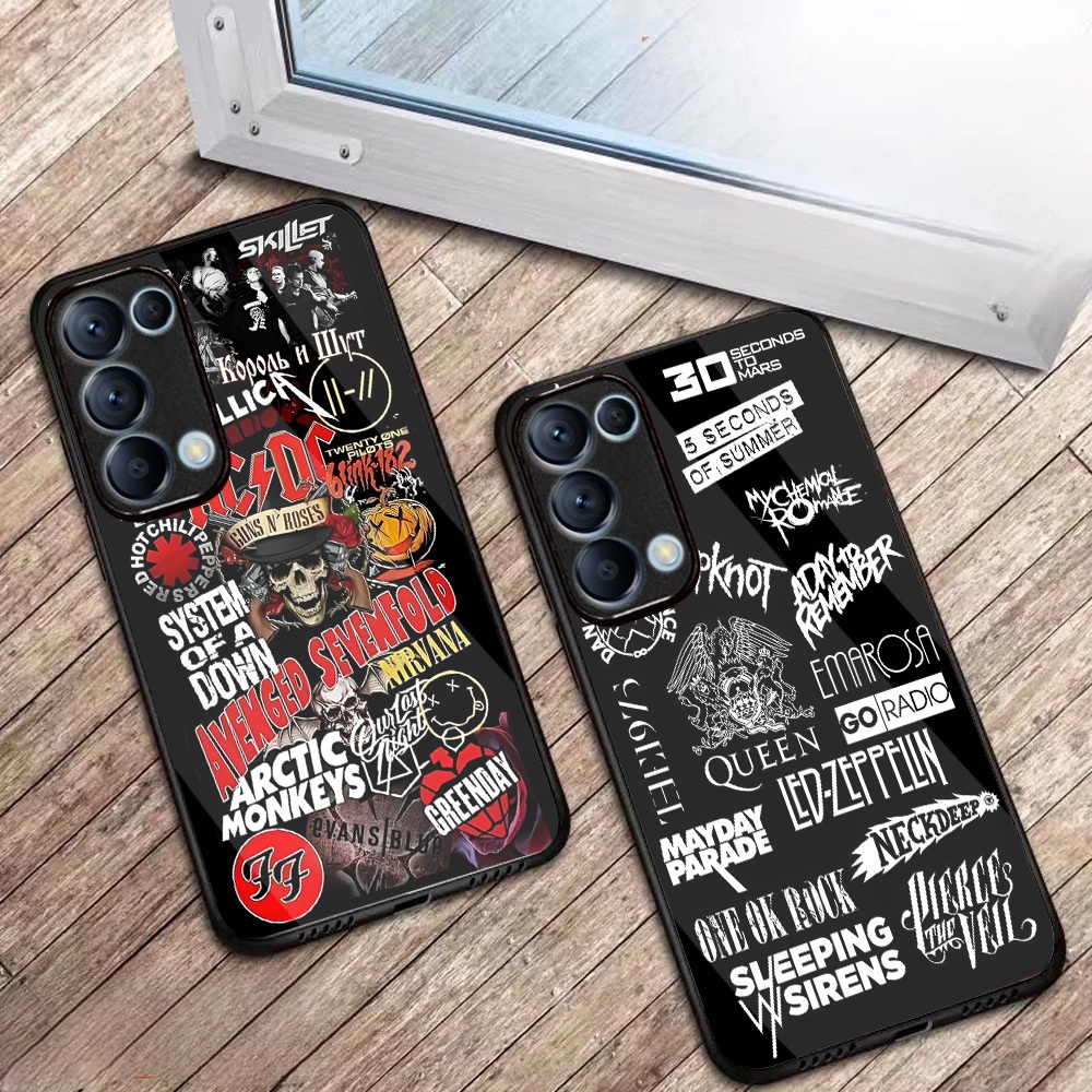 Softcase Glossy Glass Terbaru Case OPPO Reno 5 4G 5G Band M02 casing silikon cover casing fashion