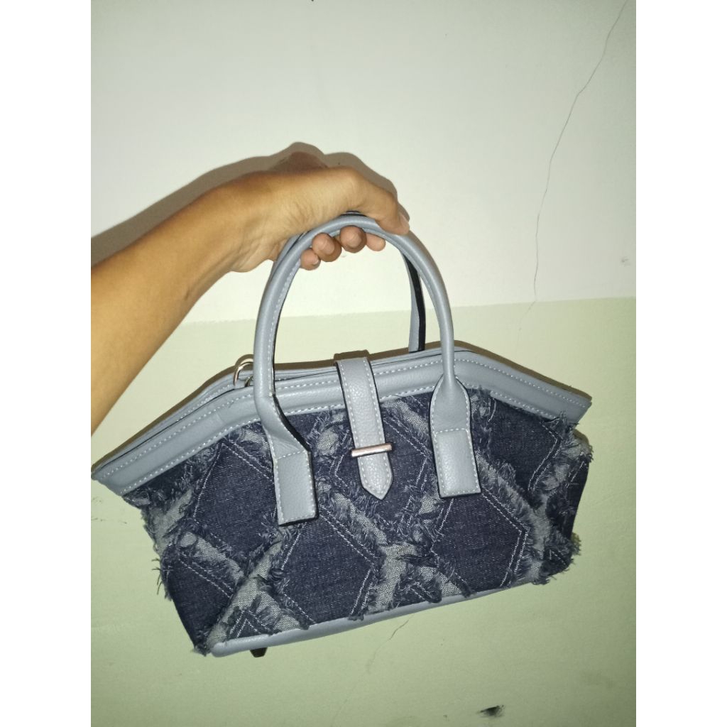 tas andari bahan jeans 2 in 1 // andari room bag // barang baru