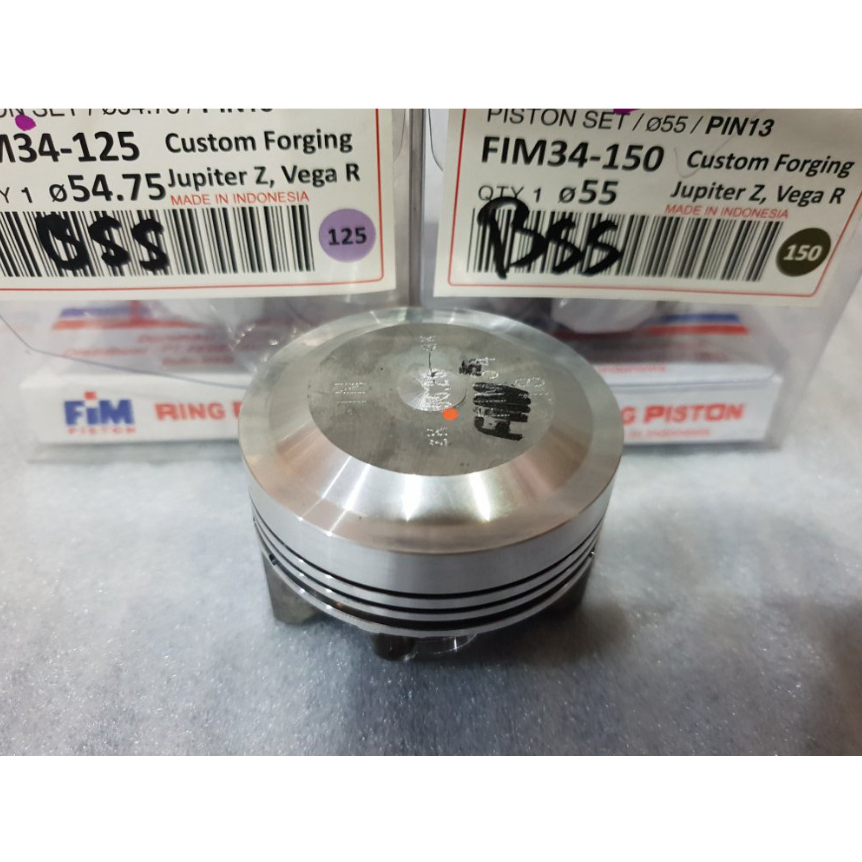 SEHER PISTON KIT FIM 34 CUSTOME DOME FORGING YAMAHA JUPITER Z / VEGA Z 55 55.25 PIN 13 - 150 175