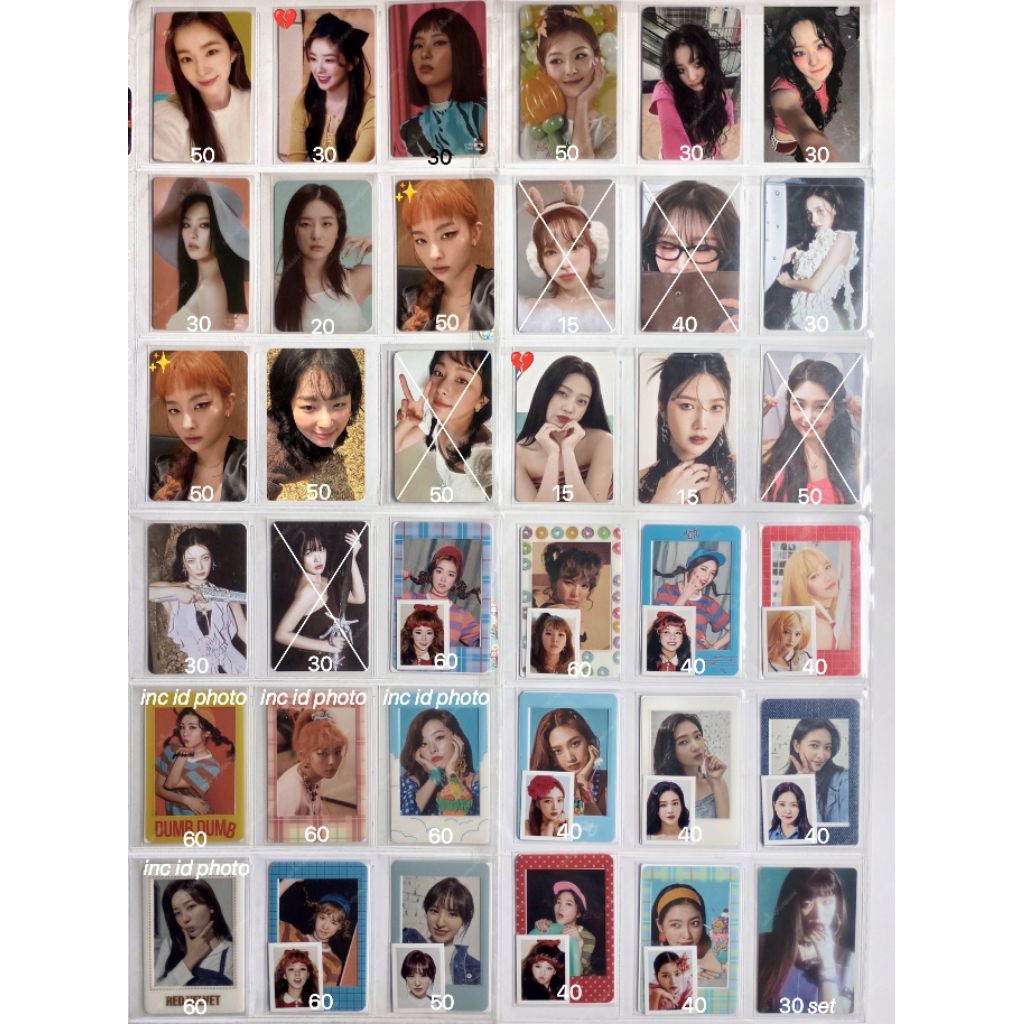 [ RED VELVET ] OFFICIAL PHOTOCARD NON ALBUM IRENE SEULGI WENDY JOY YERI POB FEEL MY RYHTM FMR ZIMZAL