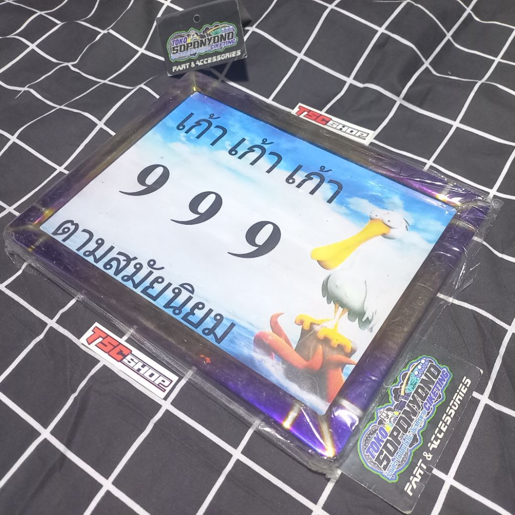 +✅𝗧𝗘𝗥𝗠𝗨𝗥𝗔𝗛 | BINGKAI PLAT NOMER THAILAND STAINLESS MODEL TWOTONE XXX BY HENG ORIGINAL THAILAND FOR A