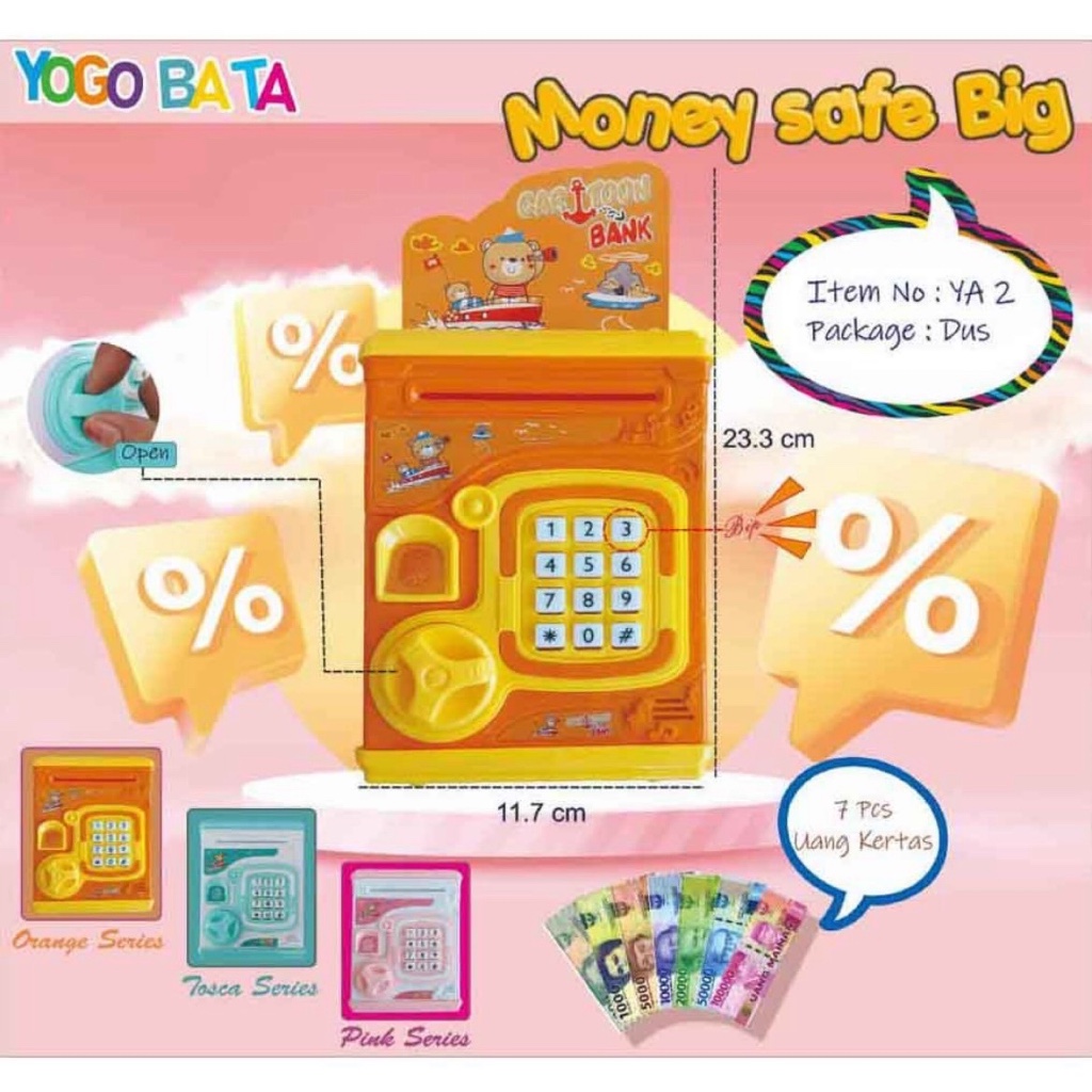 box celengan atm brankas celengan mainan anak CYB tabungan atm celengan atm edukasi mainan
