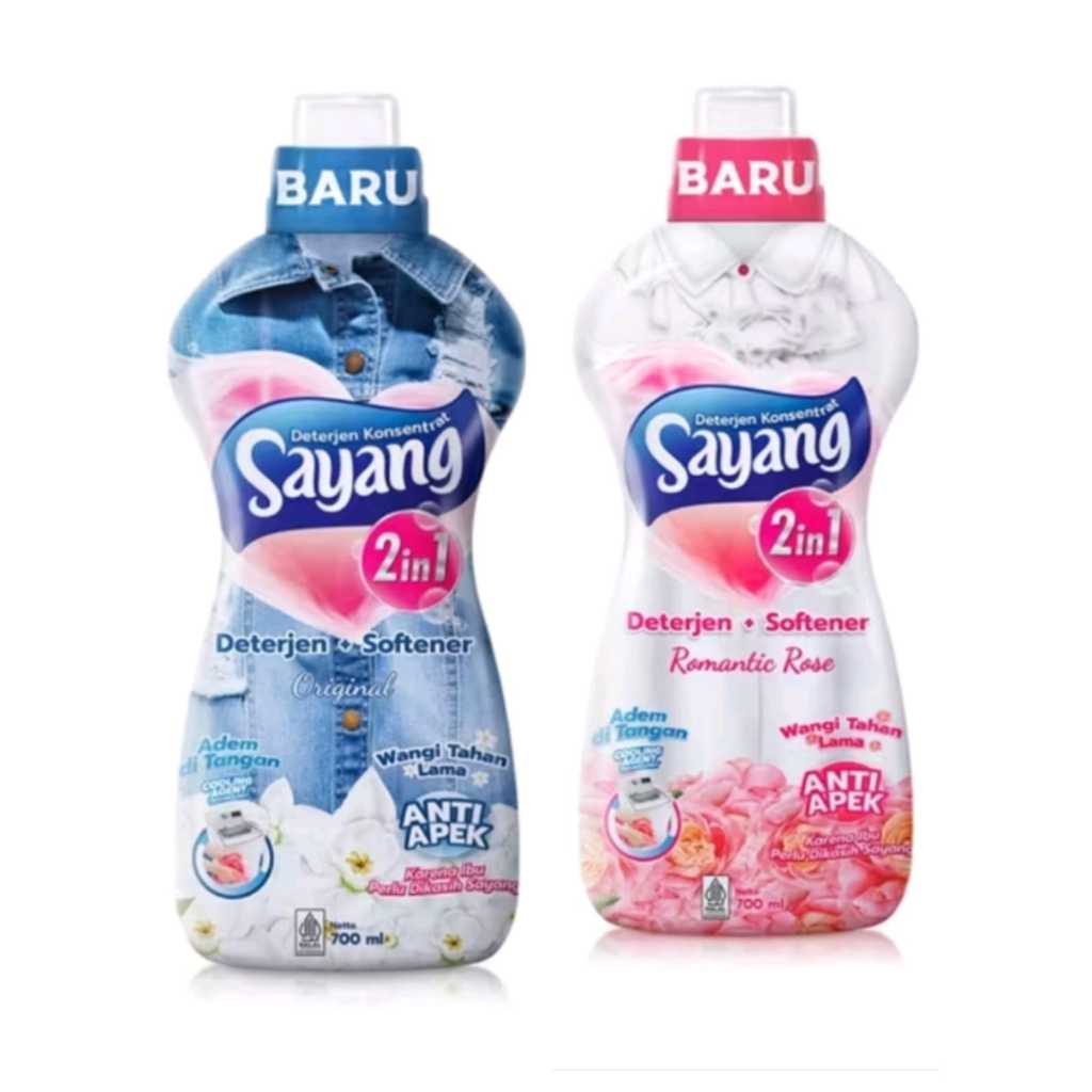 Sayang Detergen Cair 2in1 plus Pelembut Botol 700 ml