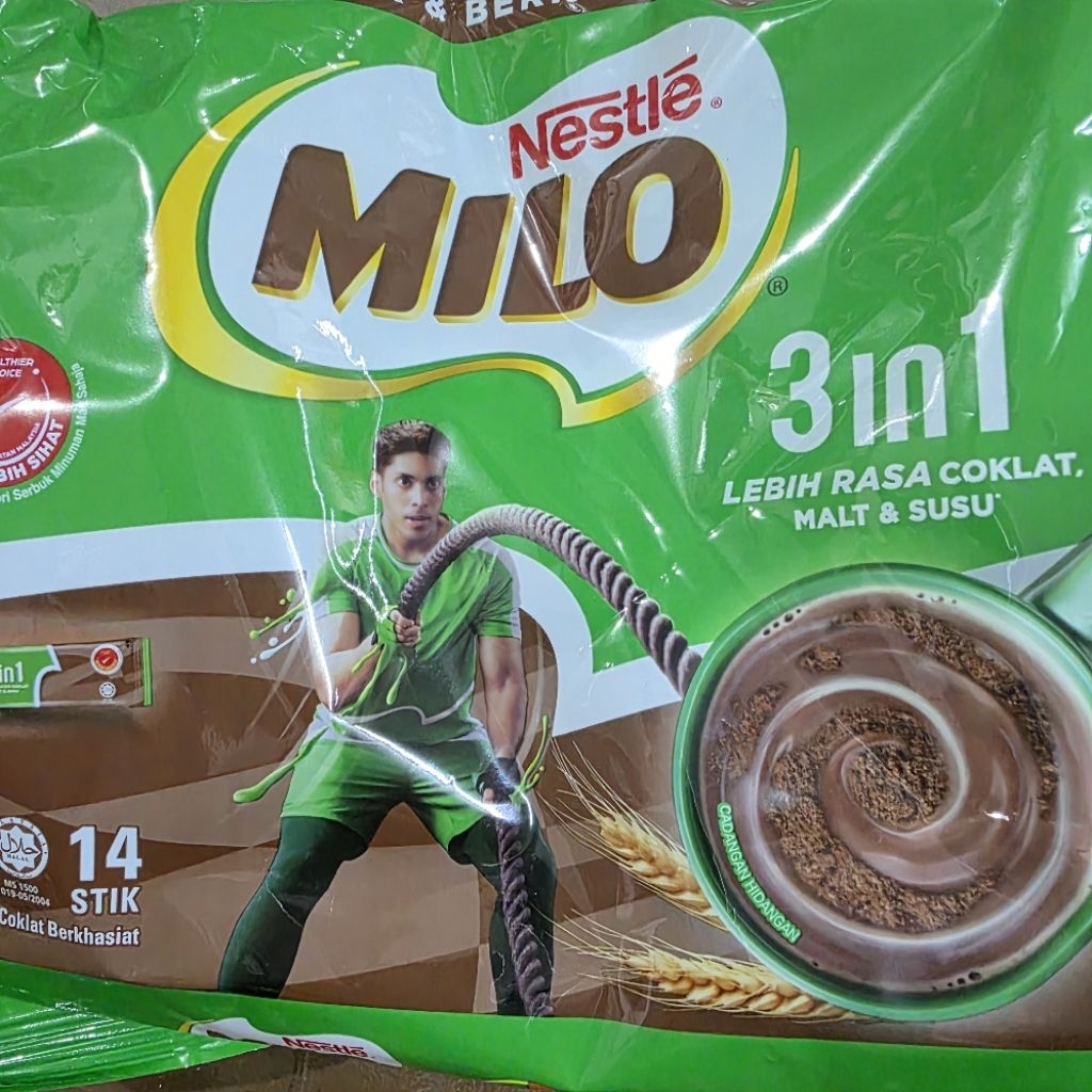 

Milo 3 in 1 Malaysia isi 14 stik