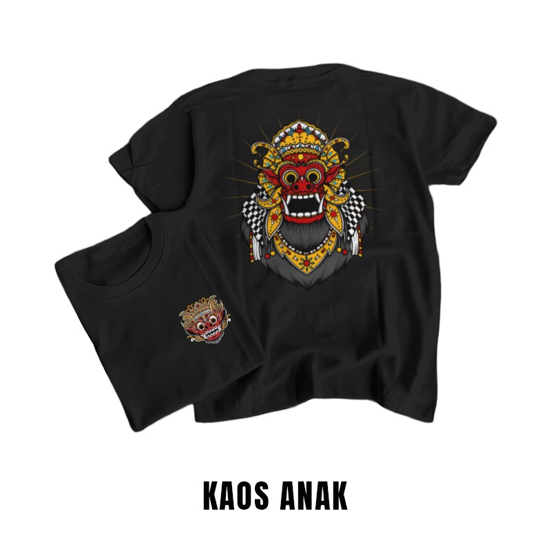 KAOS DISTRO BARONG BALI - ATASAN TERBARU BARONG KAOS BALI ANAK 2 - 14 TAHUN
