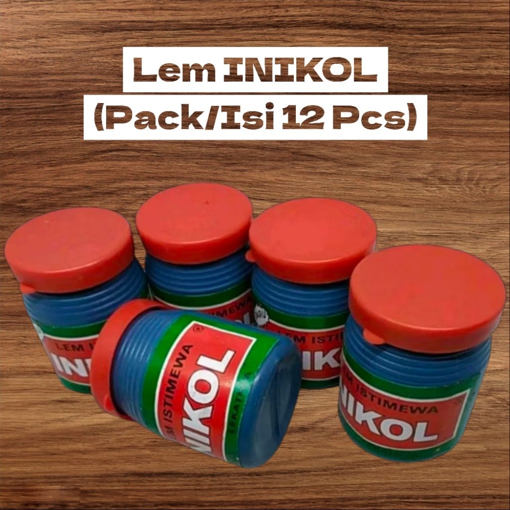 

Lem Kertas INIKOL Pack (Isi 12 Pcs) | Lem Colek/Lem Gel