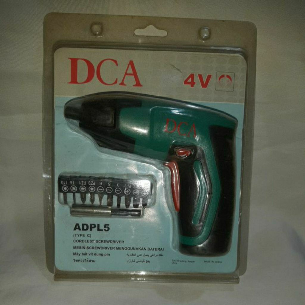 Mesin Bor Obeng Baterai Screwdriver / Dca Cordless Screwdriver ADPL5 DCA 4V